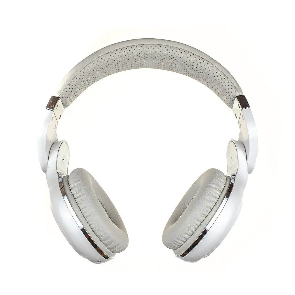 Навушники Bluedio T2 Plus з вбудованим радіо Bluetooth бездротові білі - фото 3