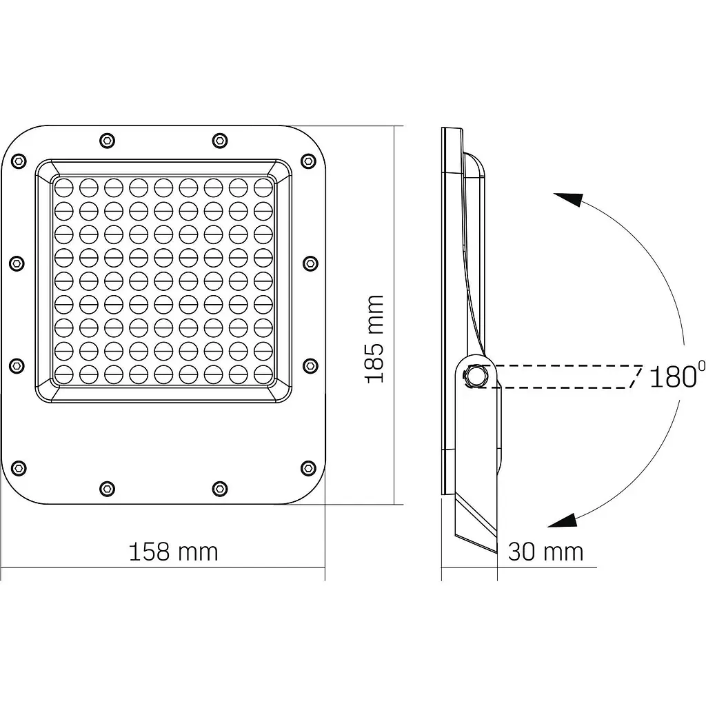 Світлодіодний прожектор Videx Premium F2 50W 5000K (VL-F2-505G) [144845] - фото 7