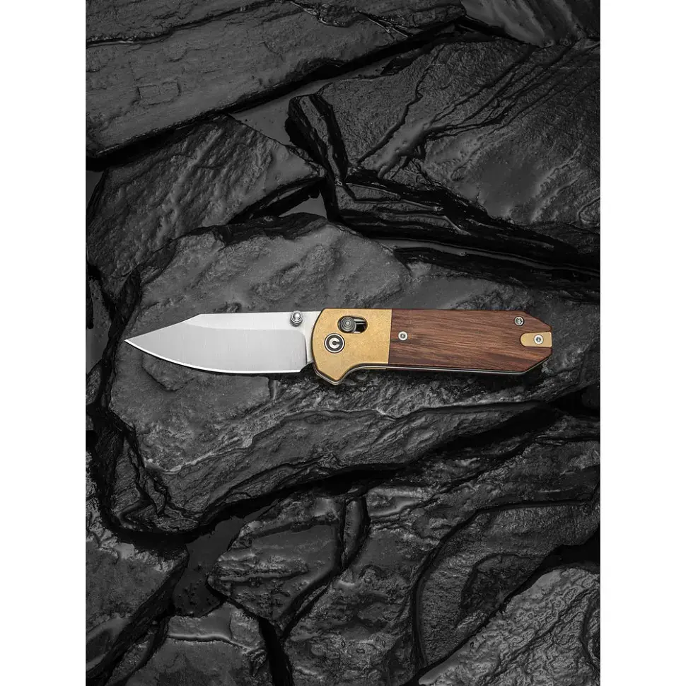 Ніж складаний кишеньковий Civivi Yonder Clip Point (7.3 см) 14C28N / Wood and Brass натуральний - фото 12