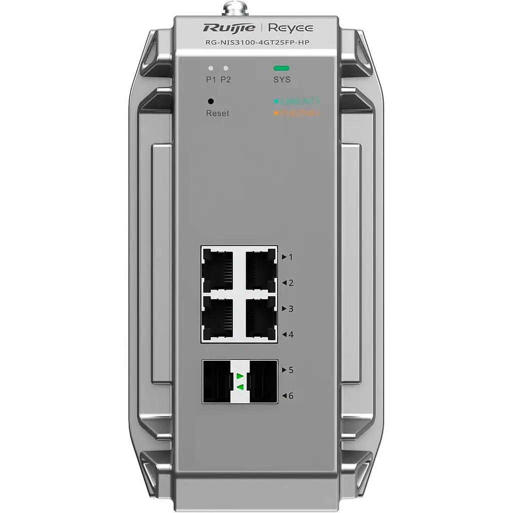 Комутатор Ruijie Reyee RG-NIS3100-4GT2SFP-HP (RG-NIS3100-4GT2SFP-HP) - фото 6