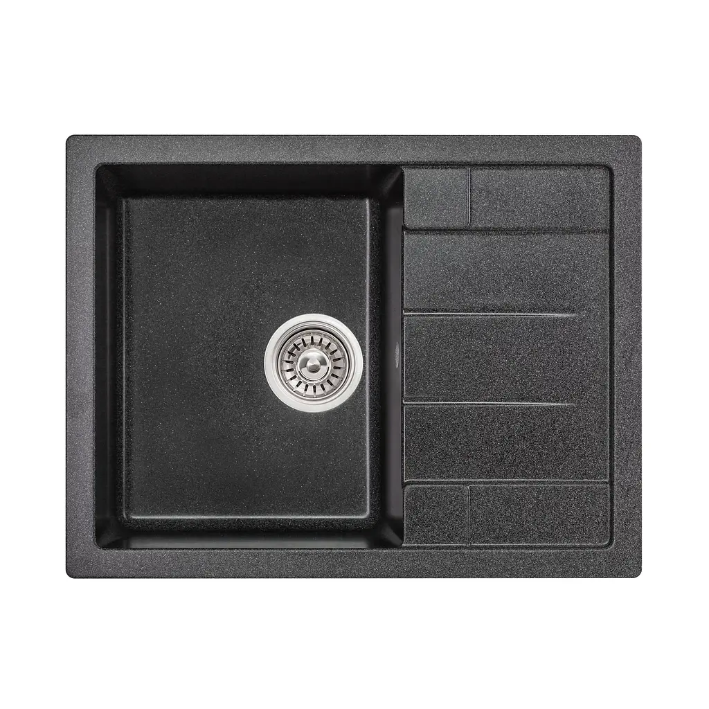 Кухонна мийка Lidz 650x500/200 GRF-13 (LIDZGRF13650500200), Графит - фото 1