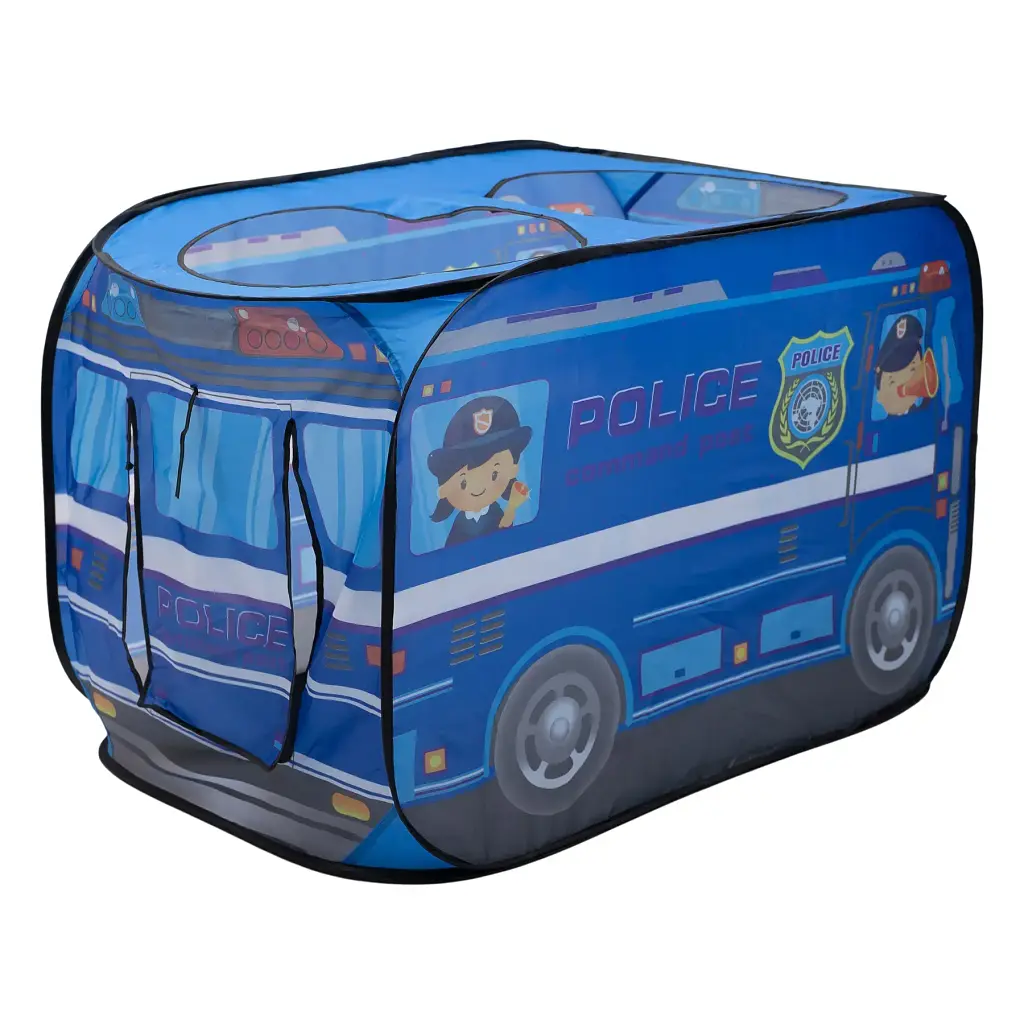 Намет дитячий ігровий LUGI HP-S-5NDBL Поліцейська машина 110х70х66 см синій - фото 6