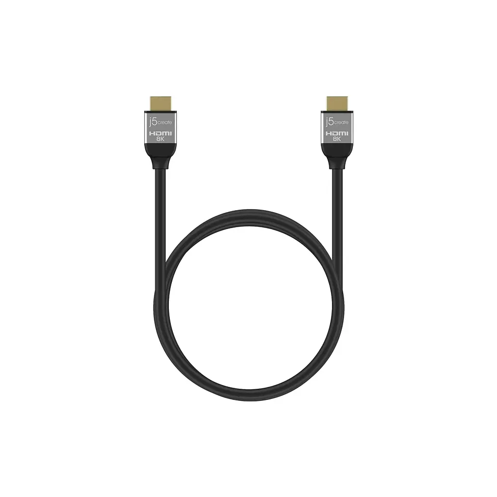 Кабель мультимедійний HDMI M to HDMI M 2.0m V2.1 8K 60Hz HDR10 HLG 48Gbp J5create (JDC53-N) - фото 3