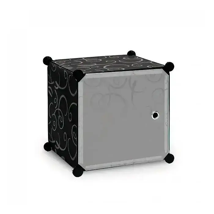 Шафа для речей пластикова MP28-51A, 102х37х76см, Black, Box - фото 3