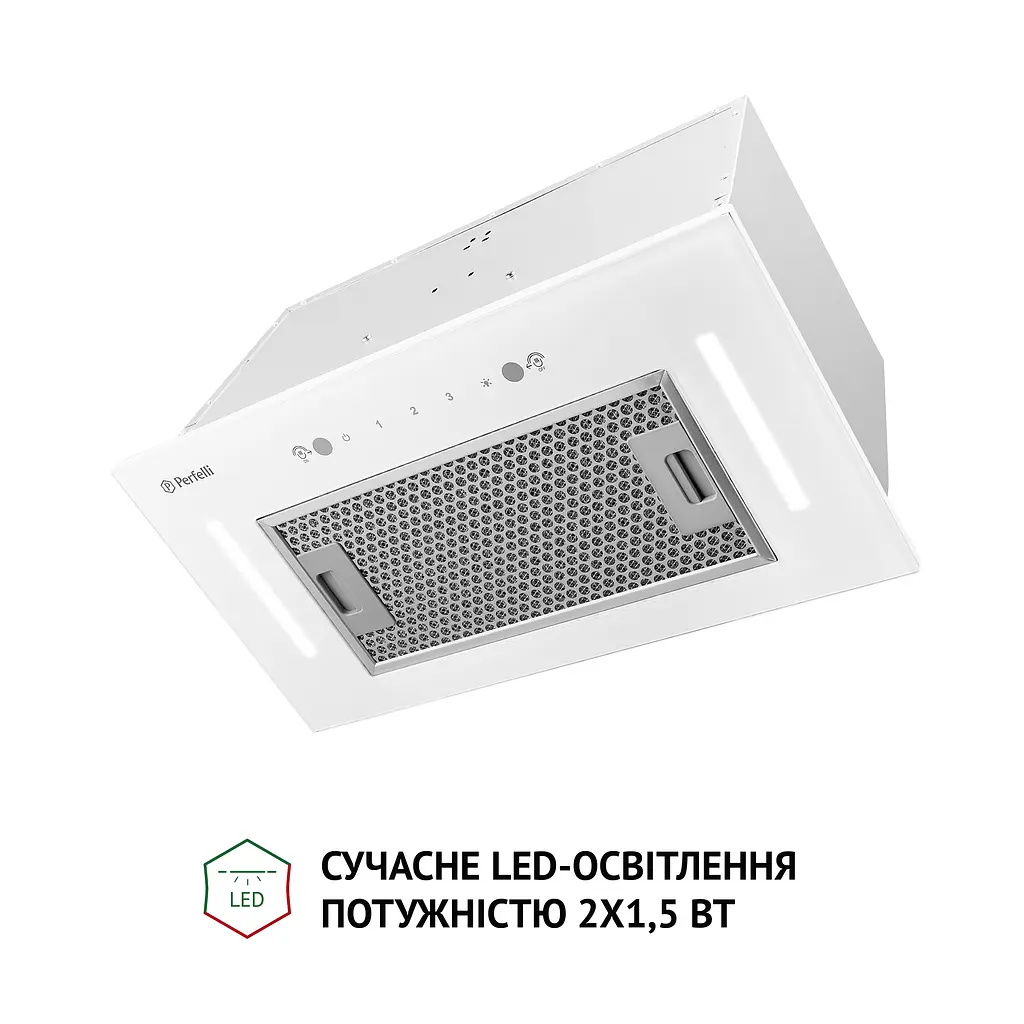 Витяжка повновбудована PERFELLI BIS 58844 WH 1200 LED - фото 4