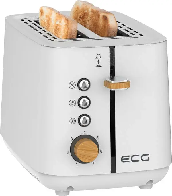 Тостер ECG ST 2768 Timber White - фото 2