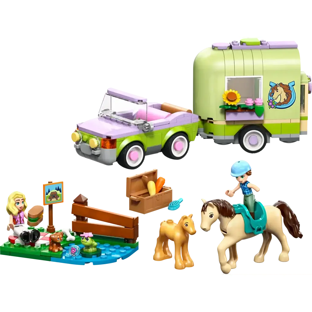 Конструктор LEGO Friends Прицеп для коня и жеребенка 279 (42695) - фото 3