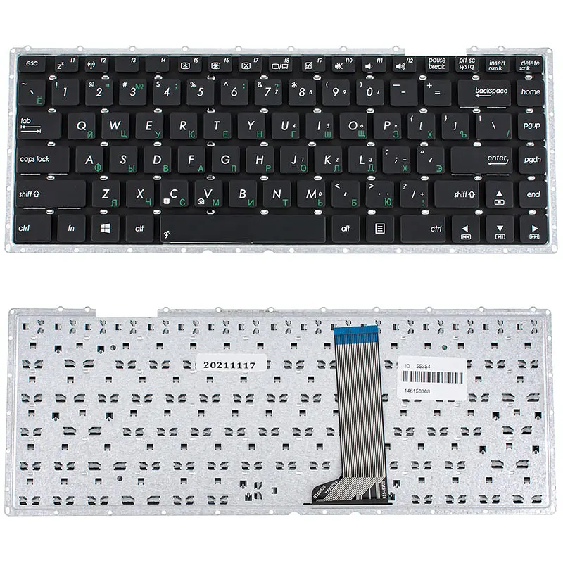 Клавіатура для ноутбука ASUS (X451 series) rus, black, без фрейма - фото 2