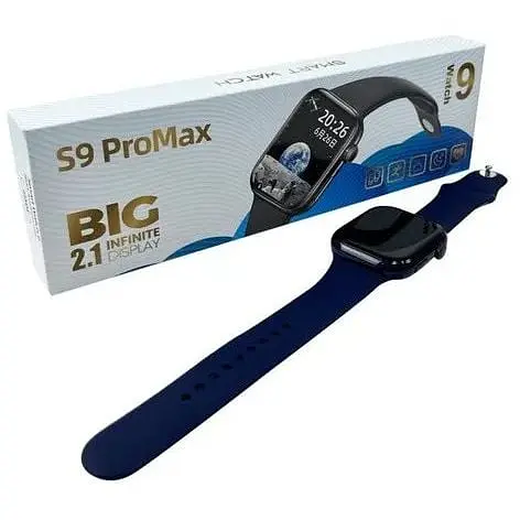 Смарт-часы BIG S9 Pro Max IP65 Blue - фото 3