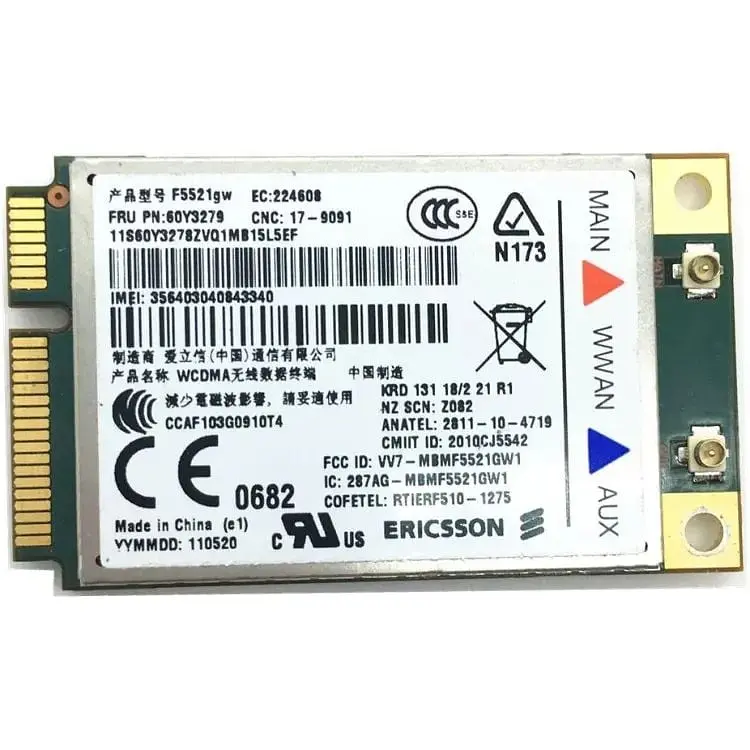 3G модуль Ericsson F5521gw Б/В