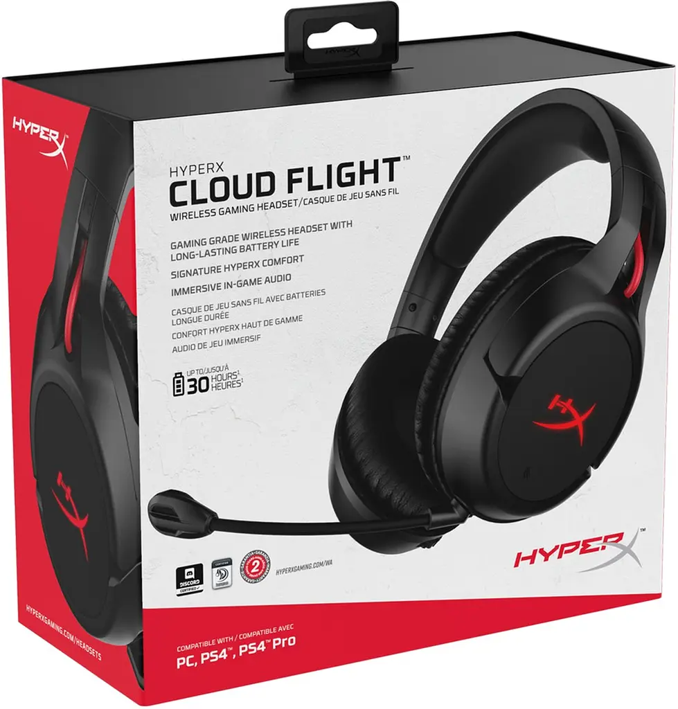 Ігрова гарнітура HyperX Cloud Flight WL USB Black (HX-HSCF-BK/EM) - фото 8