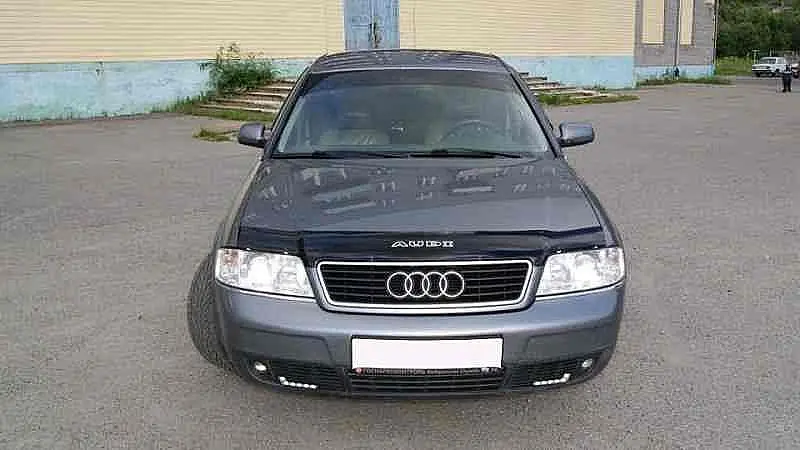 Дефлектор капоту мухобійка для Audi A6 (С5) 1997-2004 Євро Кріплення (Vip Tuning) AD11 - фото 4