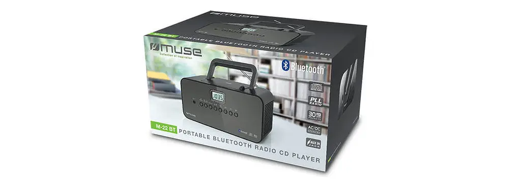 Радіоприймач CD Muse M-22 BT чорний - фото 4