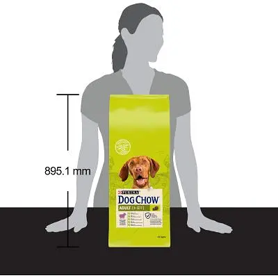 Сухий корм для собак Purina Dog Chow Adult Lamb зі смаком ягняти 14 кг (7613034487636) - фото 9