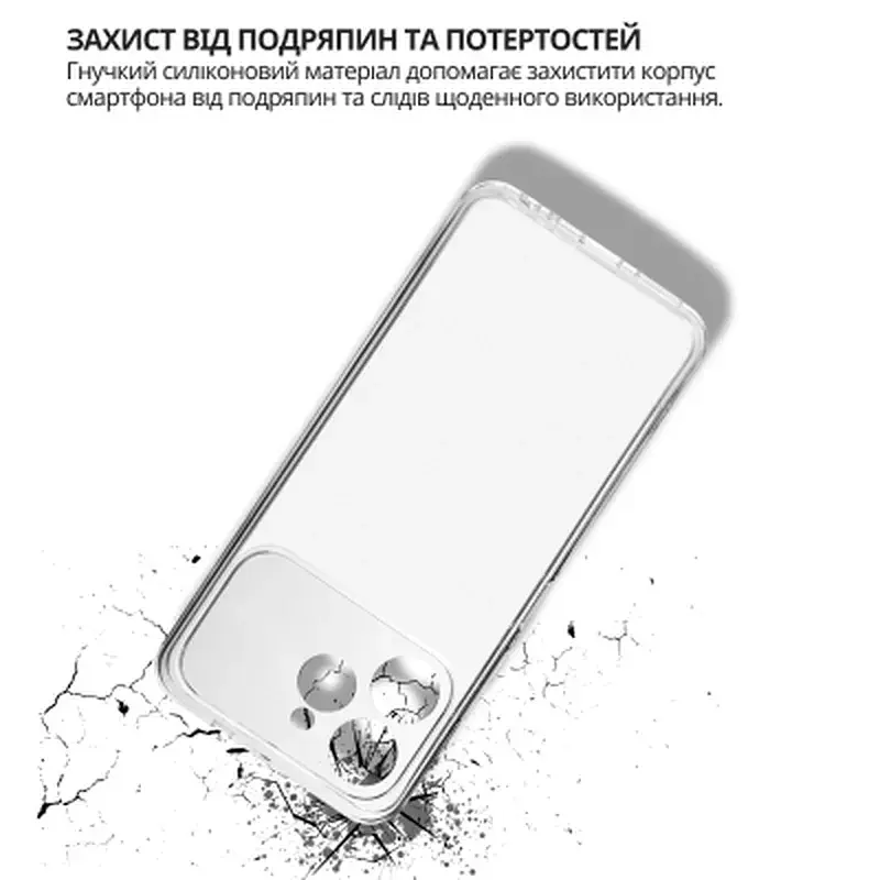 Чохол до мобільного телефона BeCover Tecno Spark 40 4G (KM5) Transparancy (715062) - фото 4