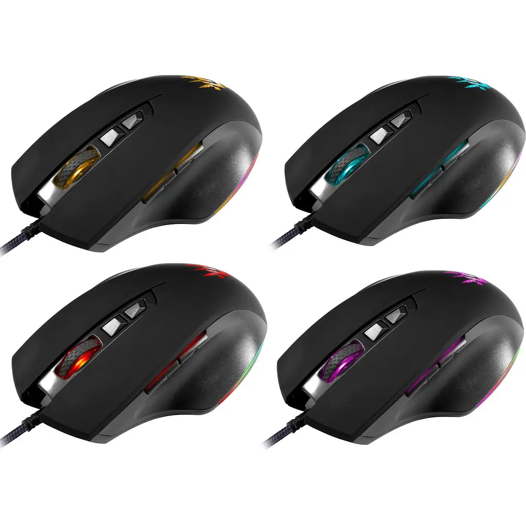 Мишка Defender Wolverine GM-700L ігрова RGB, 7 кн., 12800 dpi, чорна - фото 10