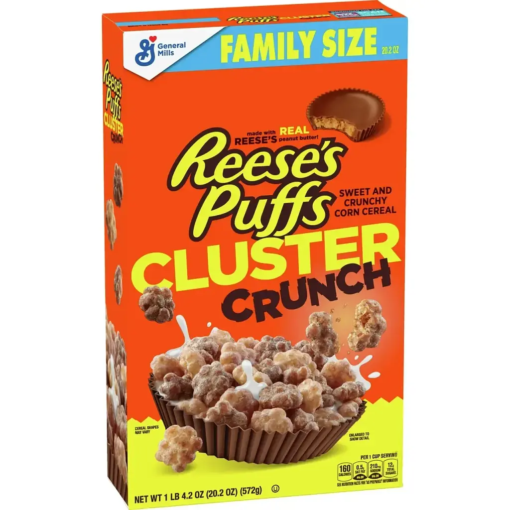 Сухий сніданок Reese's Puffs Cluster Crunch Breakfast Cereal 572 g