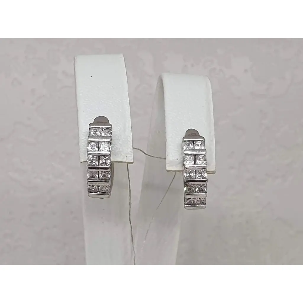 Серебряные серьги Гранд Стиль с фианитами. С2141 - фото 4