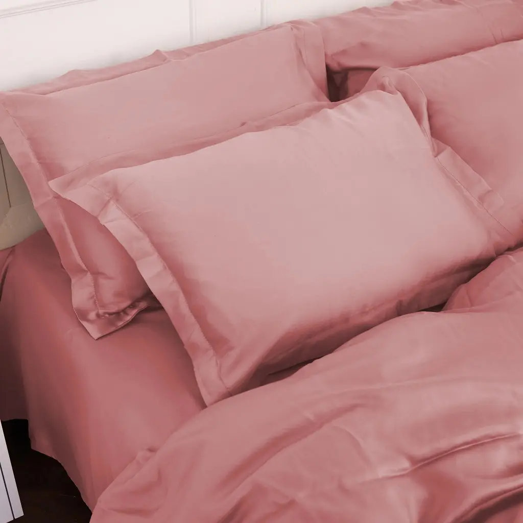 Постільна білизна MirSon Tencel №02 Pink 143х210 полуторний (2200009368554) - фото 3