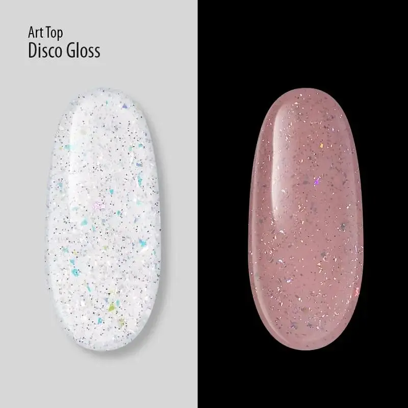 Світловідбивний топ зі слюдою PNB Art Top Disco Gloss UV/LED 8 мл   - фото 3