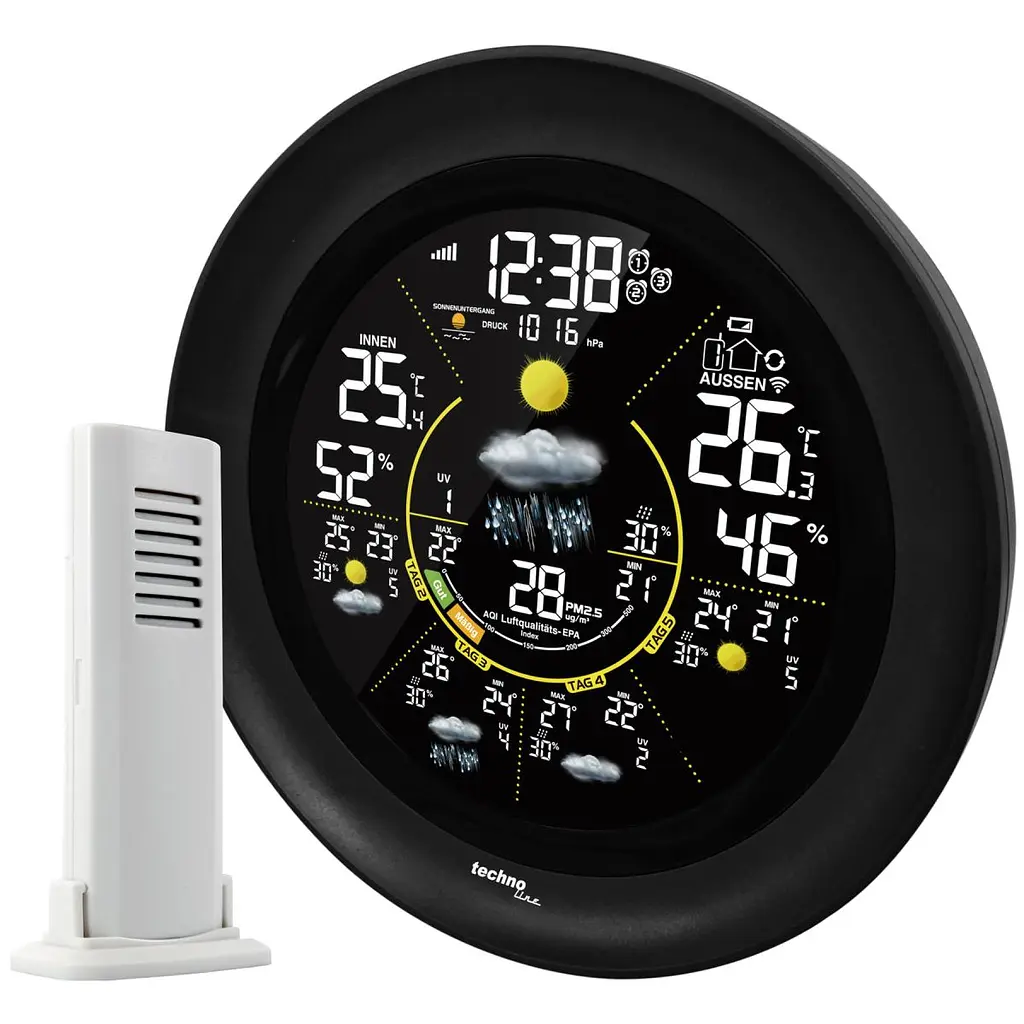 Метеостанція Technoline Tuya Smart/SmartLife WD3040 Black (WD3040) - фото 4