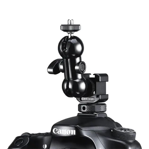 Адаптер кронштейн Ulanzi Vijim Metal Triple Cold Shoe Mount UV-2132 PT-12 Black - фото 3