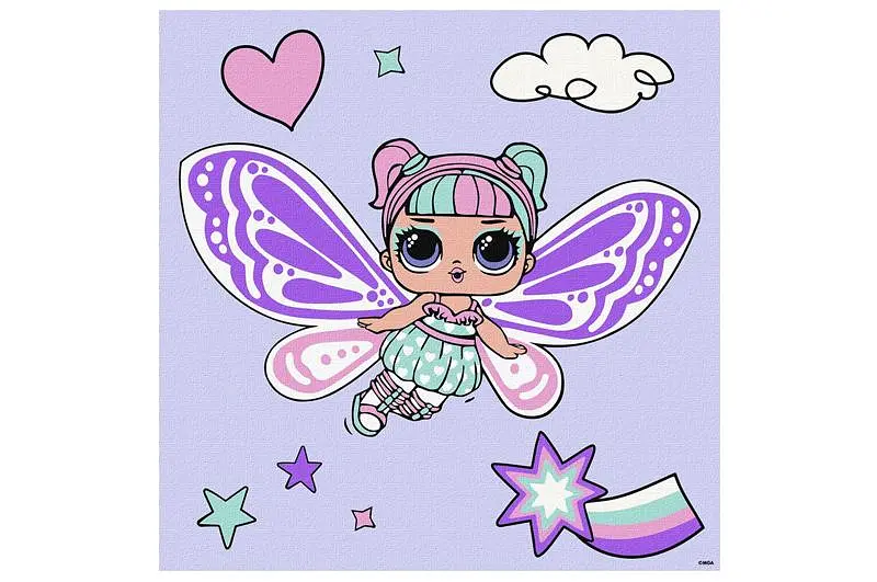 Набір для розпису за номерами 40x40 см KHO1091 "L.O.L. Fairies Sweetiefly" Ideyka