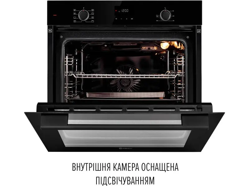 Духовка електрична Perfelli PERLA 6D8I NERO - фото 4