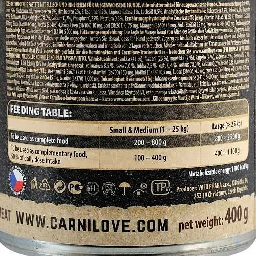 Влажный корм Carnilove Duck & Pheasant для собак утка и фазан 400 г - фото 5