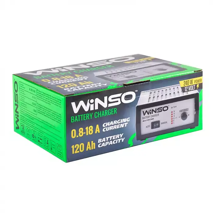 Зарядний пристрій для АКБ Winso 12В 18А 120 Ah - фото 3