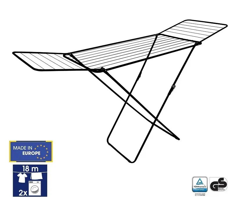 Сушарка для білизни підлогова Casa Si Kolibri 18m Black (CS42191C06E) - фото 2
