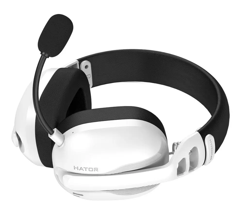 Беспроводные игровые наушники с микрофоном HATOR ESH-16 Wireless HYPERPUNK 3 SyncHUB Hi-Res White - фото 6