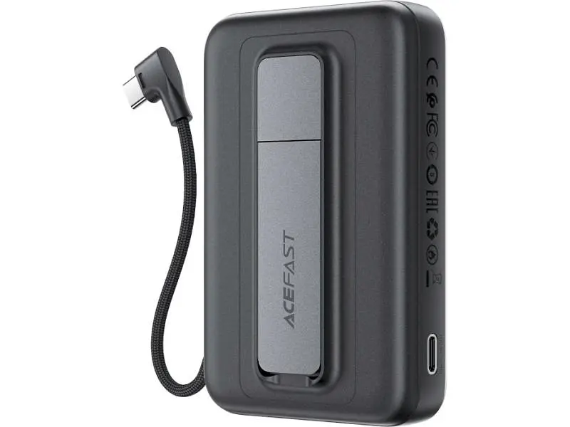Зовнішній акумулятор (Power Bank) Acefast M24-10000 10000mAh Metal Gray - фото 3