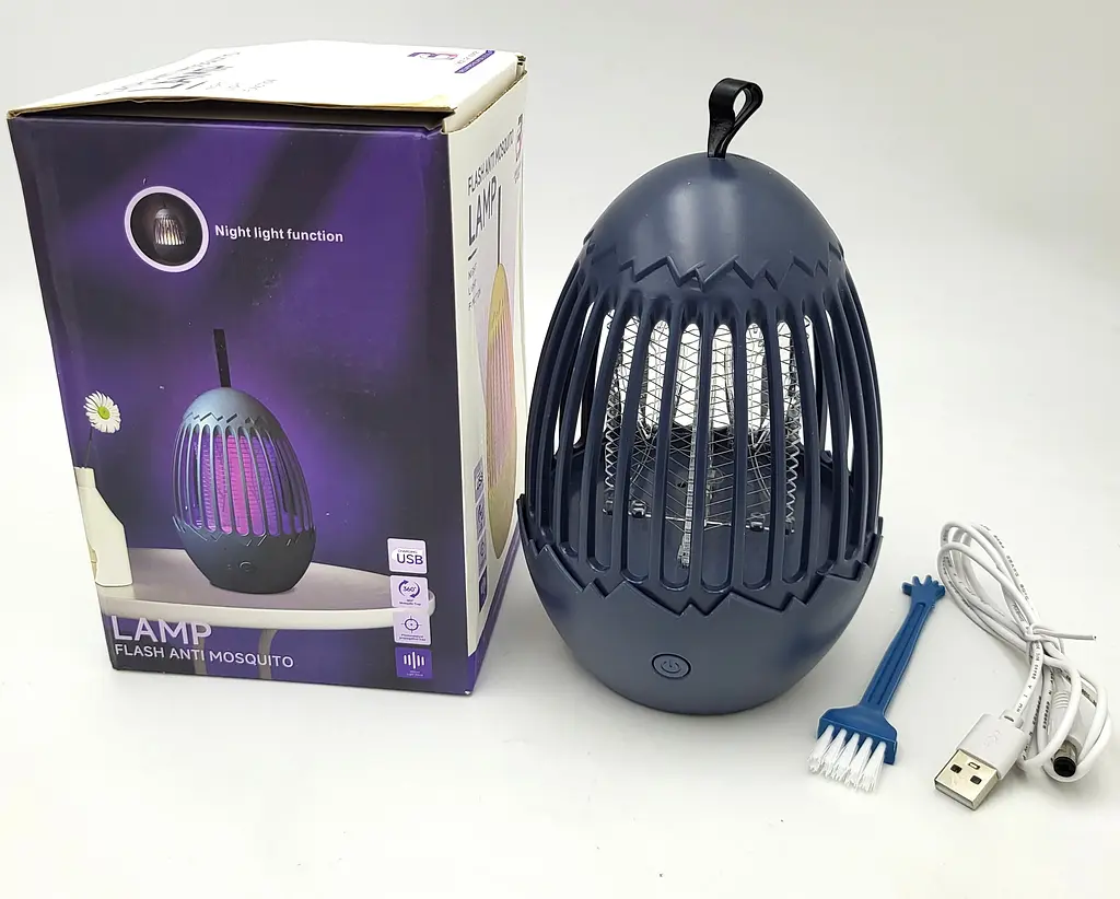 Лампа для комарів акумуляторна 5W від USB 2в1 LED світильник нічник і Електрична пастка знищувач комах 16см UKC Mosquito Killer Lamp LY-841 - фото 7