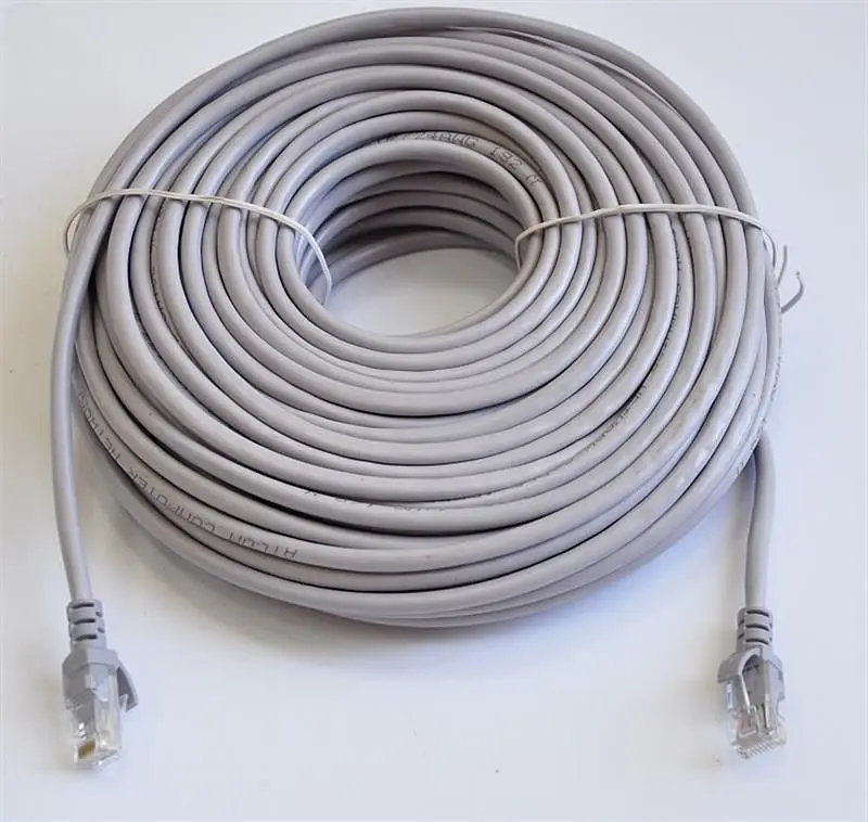Патч-корд литий, UTP, RJ45, Cat.5e, 30m, сірий (4964) - фото 3