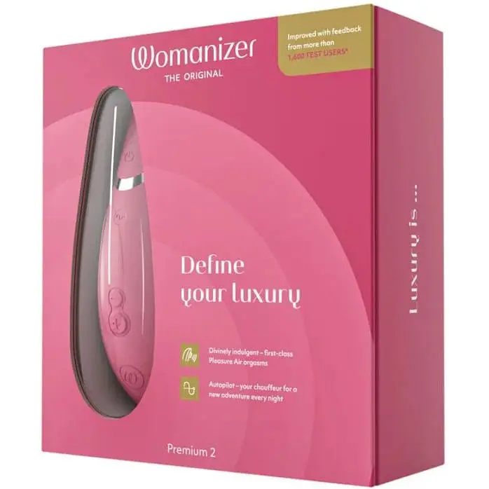Вакуумний стимулятор Womanizer Premium 2 - Raspberry - фото 8