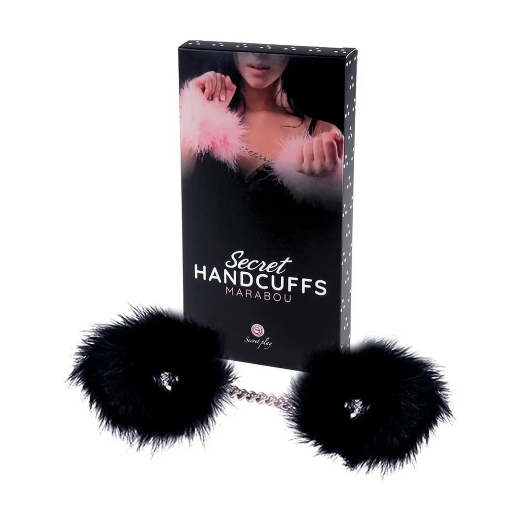 Наручники Secret Marabou Чорні Secret play 37-3415K 103381