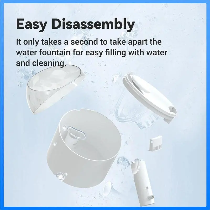Поїлка CATLINK Wireless Pump & Ultra-Filtration Water Fountain - PURE 2 White - фото 8