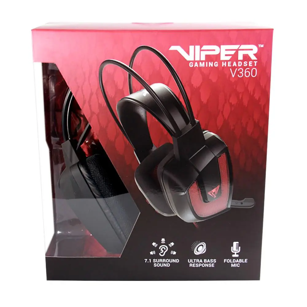 Комп'ютерна гарнітура Patriot Viper V360 7.1 Black (PV3607UMLK) - фото 7