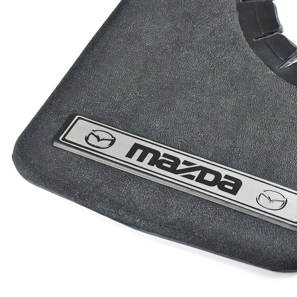 Бризковики малі Elegant для Mazda Серебренн. напис,м'яка структурна гума Mud-Flaps 2 шт - фото 2