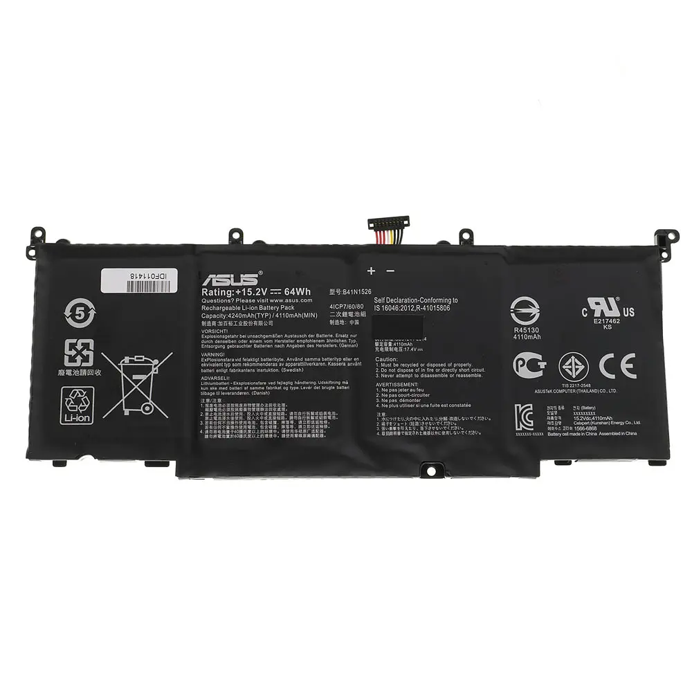 Батарея для ноутбука Asus B41N1526 (GL502VT, GL502VS, GL502VM, FX502VD, FX502VD) 15.2V 4110 mAh 64Wh Black (0B200-01940000) - фото 3