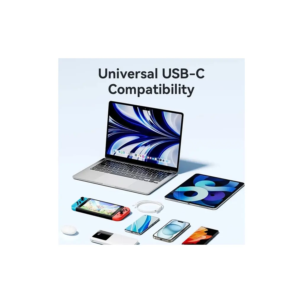 Дата кабель USB-C to USB-C 1.0m 3A black Vention (TRCBF) - фото 3