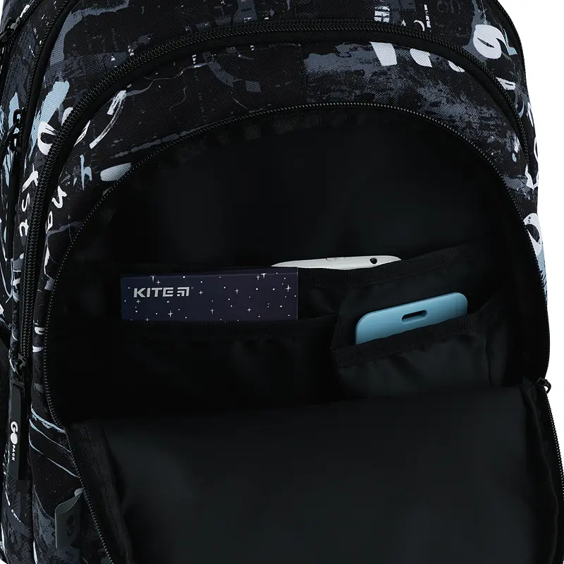 Рюкзак GoPack Teens 162L-4 Чорний (GO26-162L-4) - фото 10