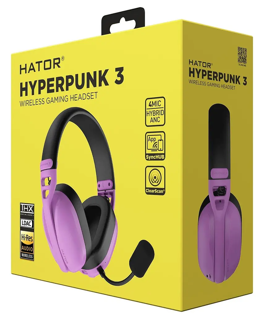 Ігрова гарнітура HATOR Hyperpunk 3 Hi-Res Violet (ESH19) - фото 10