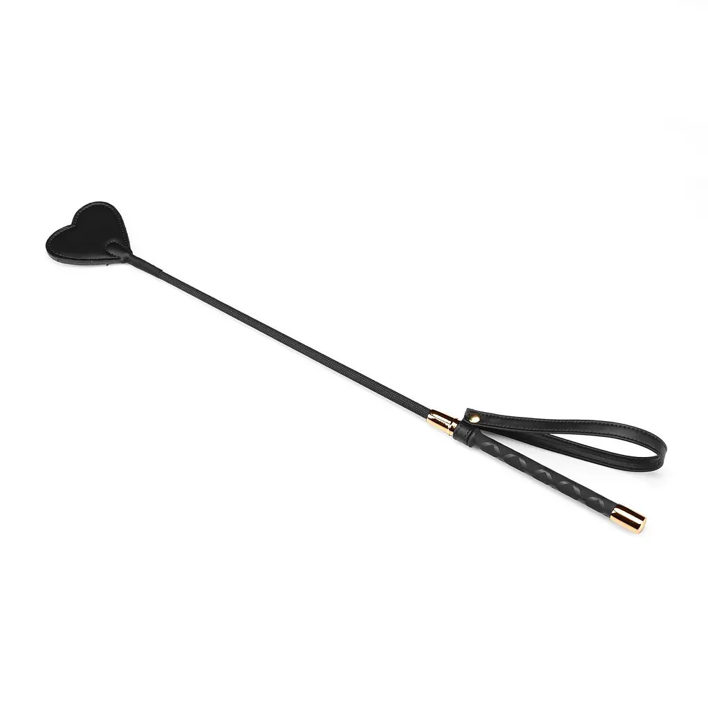 Шльопалка-сердечко Liebe Seele Black Organosilicon Riding Crop