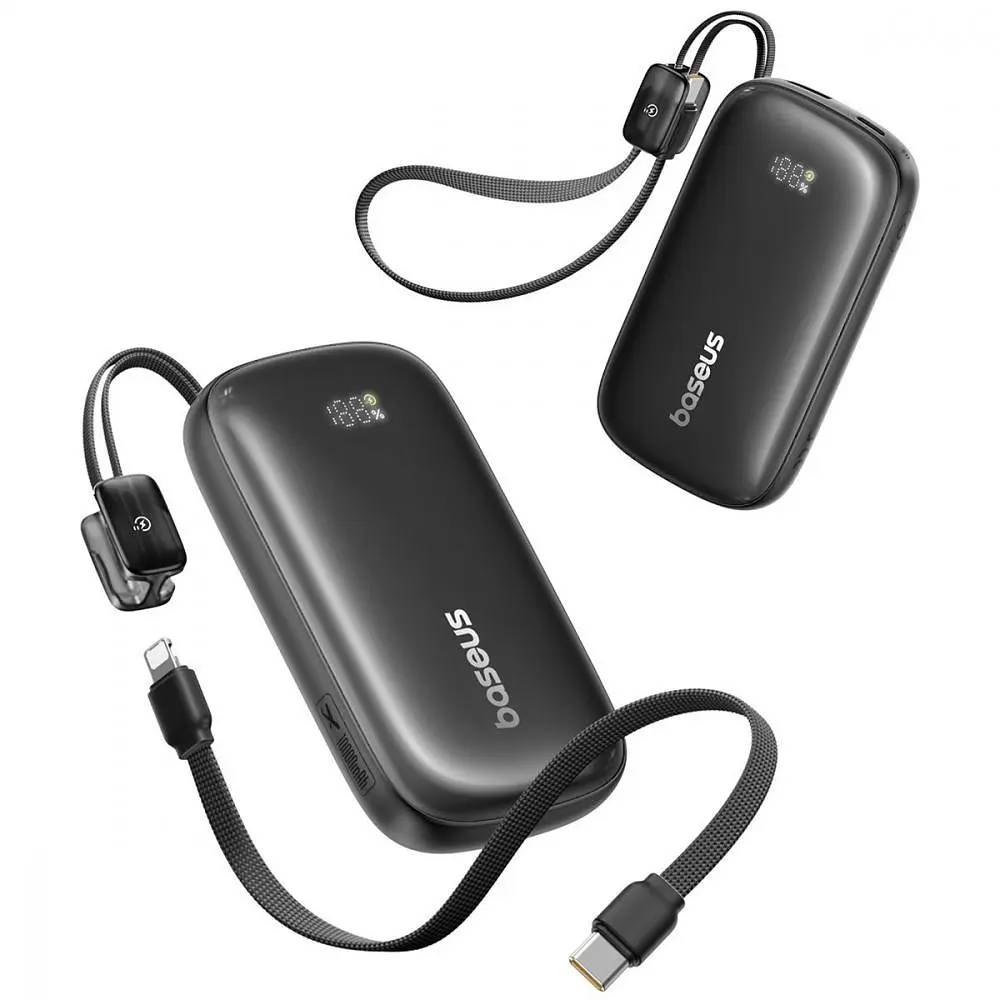 Павербанк Baseus EnerFill Qpow 3 Ultra Black 10 000 mAh / 22.5 Вт (E0027L00) - фото 3