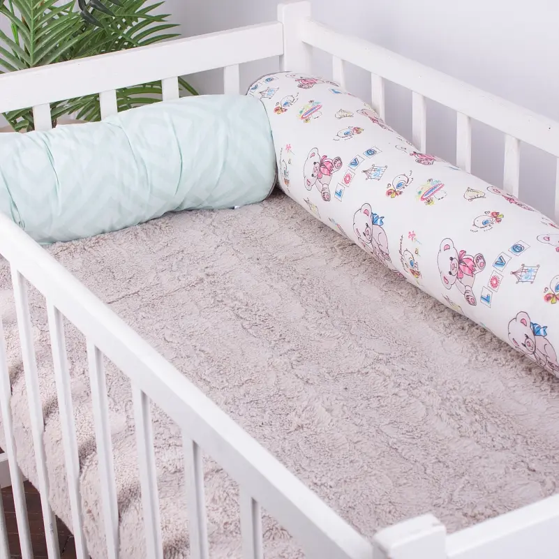 Валики-бортики MirSon Kids Time 18-0005 Kind Bear захисні білі 2 шт. - фото 2