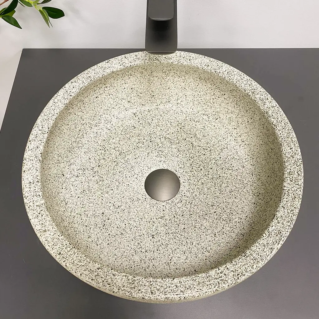 Умивальник VBI Corridonia beige stone matt накладний VBI-016100 - фото 3