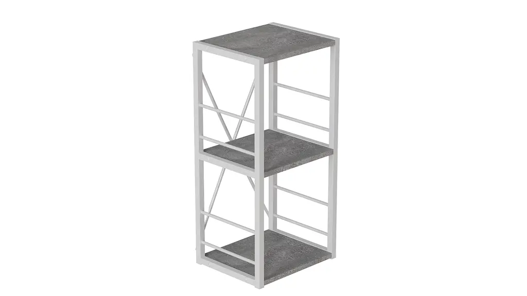 Етажерка 3/34 Ferrum-decor Серії Коннект 73x34x28 білий ДСП Бетон 16мм (FRD-105527) - фото 5