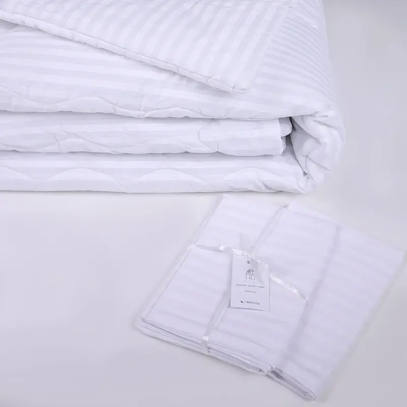 Одеяло шелковое MirSon зима №195 Сolor Fun Line Stripe White Silk 110х140 см (2200010857535) - фото 4